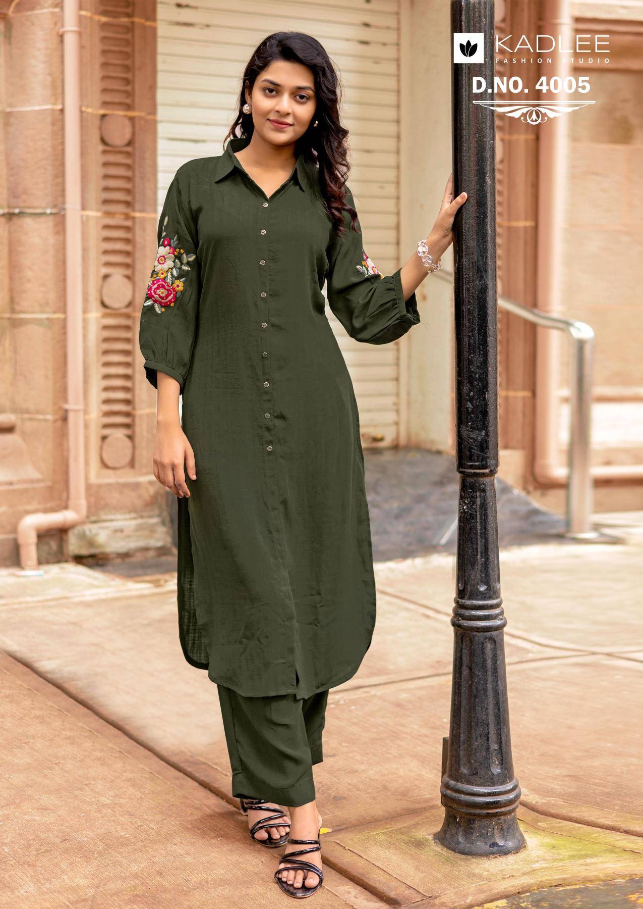 Kadlee blue bell coord set  Kurti wholesalers online